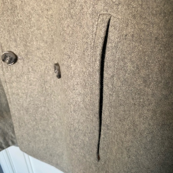 MICHAEL KORS CLASSIC GRAY PEA COAT - Picture 5 of 6